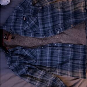 Men's Dickies Blue Plaid Work Jacket